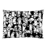 Graffiti Spray Can Characters Seamless Pattern Pillow Case (Two Sides) Back