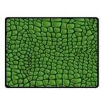 Seamless Pattern Crocodile Leather Double Sided Fleece Blanket (Small) 45 x34  Blanket Back