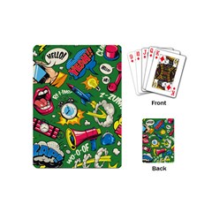 Pop Art Colorful Seamless Pattern Playing Cards Single Design (mini) by Pakemis