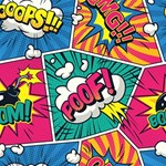 Comic Colorful Seamless Pattern Play Mat (Square) Front