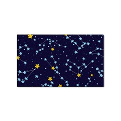 Seamless Pattern With Cartoon Zodiac Constellations Starry Sky Sticker Rectangular (100 Pack) by Pakemis