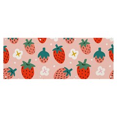 Strawberry-seamless-pattern Banner And Sign 8  X 3  by Pakemis
