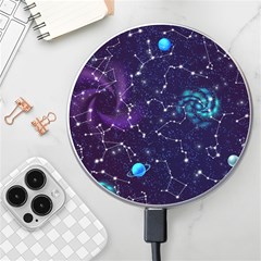 Realistic-night-sky-poster-with-constellations Wireless Charger by Pakemis