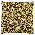 Damask-teardrop-gold-ornament-seamless-pattern Standard Flano Cushion Case (One Side) Front