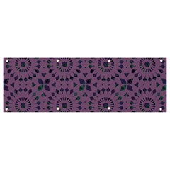 Kaleidoscope Scottish Violet Banner And Sign 9  X 3  by Mazipoodles