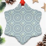 Kaleidoscope Duck Egg Snowflake Ornament (Two Sides) Back