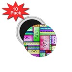 Colorful pattern 1.75  Magnets (10 pack)  Front