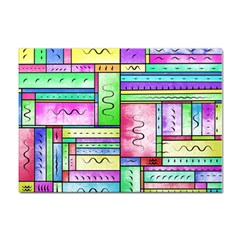 Colorful Pattern Sticker A4 (10 Pack) by gasi