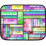 Colorful pattern Double Sided Fleece Blanket (Mini) 35 x27  Blanket Front