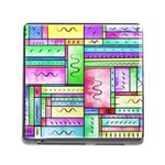 Colorful pattern Memory Card Reader (Square 5 Slot) Front