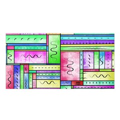 Colorful Pattern Satin Shawl 45  X 80  by gasi