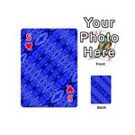Abstract Tech Modern Pattern Playing Cards 54 Designs (Mini) Front - Heart5