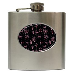 Background Graphic Wallpaper Decor Backdrop Design Hip Flask (6 Oz) by Pakemis