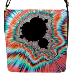 Fractal Abstract Background Flap Closure Messenger Bag (s) by Ravend