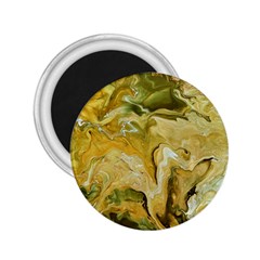 Kaleido Art Gold 2 25  Magnets by kaleidomarblingart