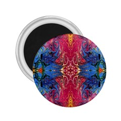 Firey Repeats I 2 25  Magnets by kaleidomarblingart