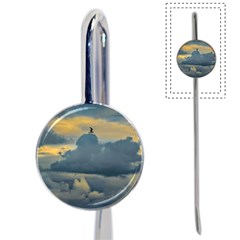 Bird Flying Over Stormy Sky Book Mark by dflcprintsclothing