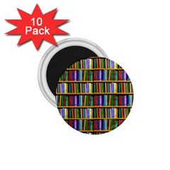 Books On A Shelf 1 75  Magnets (10 Pack)  by TetiBright