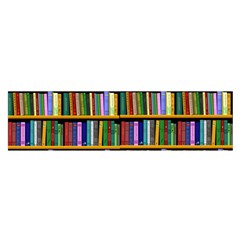 Books On A Shelf Oblong Satin Scarf (16  X 60 ) by TetiBright