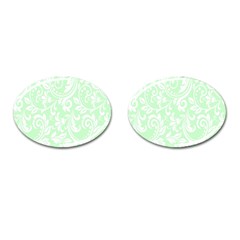 Clean Ornament Tribal Flowers  Cufflinks (oval) by ConteMonfrey