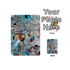 Pouring Edit Playing Cards 54 Designs (mini) by kaleidomarblingart