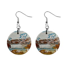 Side Way To Lake Garda, Italy  Mini Button Earrings by ConteMonfrey
