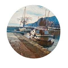 Boats On Gardasee, Italy  Mini Round Pill Box (pack Of 3) by ConteMonfrey