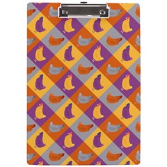Chickens Pixel Pattern - Version 1b A4 Acrylic Clipboard by wagnerps