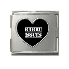 Babbu Issues - Italian Daddy Issues Mega Link Heart Italian Charm (18mm) by ConteMonfrey