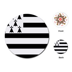 Brittany Flag Playing Cards Single Design (round) by tony4urban