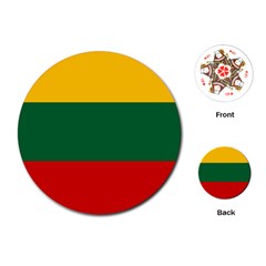 Lithuania Playing Cards Single Design (round) by tony4urban