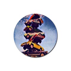 Berwyn Car Kebob Rubber Round Coaster (4 Pack) by StarvingArtisan