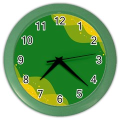 Background Pattern Texture Design Color Wall Clock by danenraven