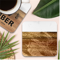 Painting Wallpaper Marble Wood Coaster (square) by artworkshop