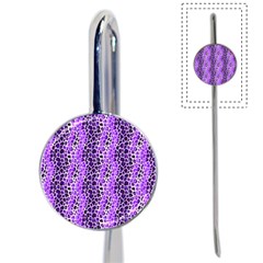Purple Leopard  Book Mark by DinkovaArt