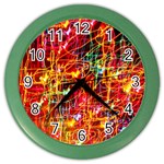 Design Art Pattern Color Wall Clock Front