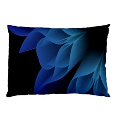Abstract Blue Background Pillow Case (two Sides) by artworkshop