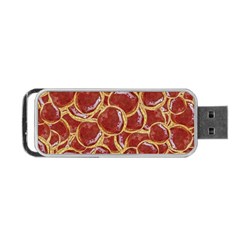Cookies With Strawberry Jam Motif Pattern Portable Usb Flash (one Side) by dflcprintsclothing