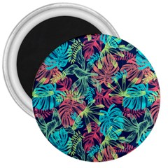 Neon Leaves 3  Magnets by fructosebat