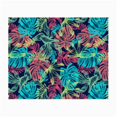 Neon Leaves Small Glasses Cloth (2 Sides) by fructosebat