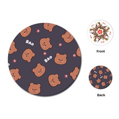 Bears! Playing Cards Single Design (round) by fructosebat
