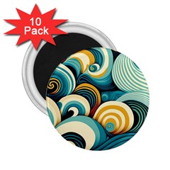 Waves 2 25  Magnets (10 Pack)  by fructosebat