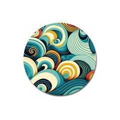 Waves Magnet 3  (round) by fructosebat
