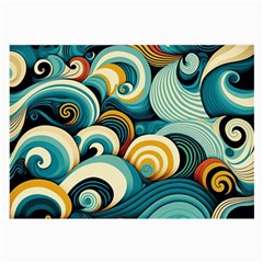 Waves Large Glasses Cloth by fructosebat