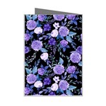 Dark Floral Mini Greeting Card Right