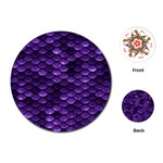 Purple Scales! Playing Cards Single Design (Round) Front