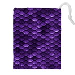Purple Scales! Drawstring Pouch (4XL) Front