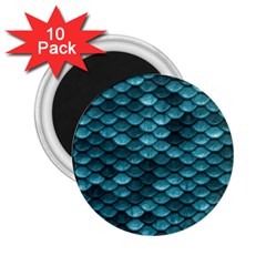 Teal Scales! 2 25  Magnets (10 Pack)  by fructosebat