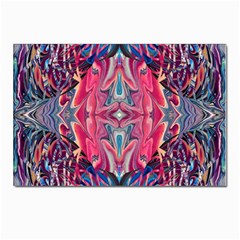 Abstract Arabesque Postcard 4 x 6  (pkg Of 10) by kaleidomarblingart