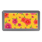 Background Flowers Floral Pattern Memory Card Reader (Mini) Front
